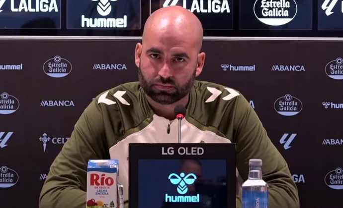 Giráldez habla de Starfelt, Rueda, Hugo Álvarez, Iglesias, Cervi, Damián y el partido contra el Elche