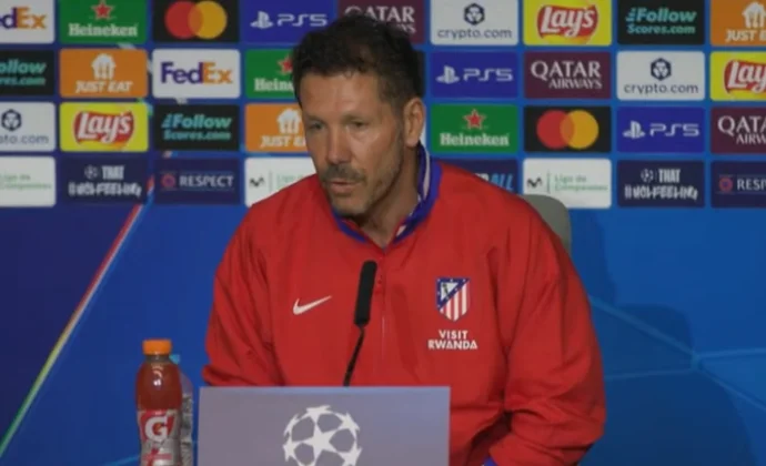 Simeone habla sobre las rotaciones, su permanencia y Julián Álvarez en la previa del Eintracht