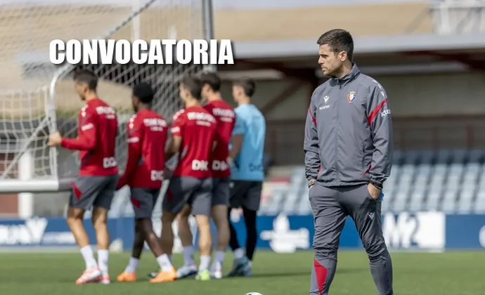 Rubén García y Juan Cruz vuelven a la lista y Aimar Oroz es la única baja