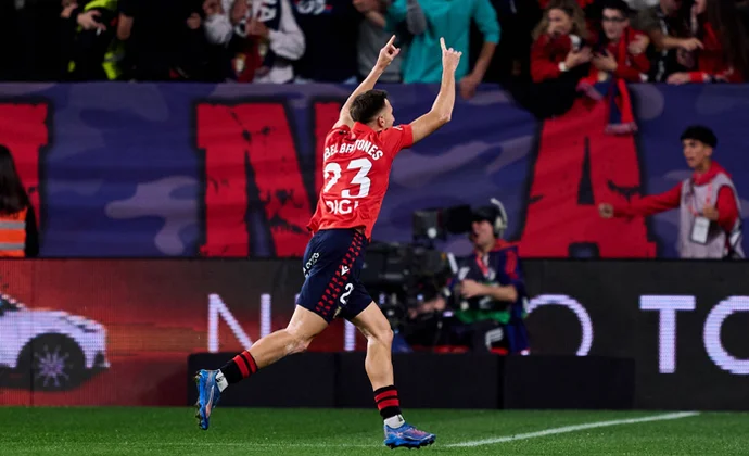 Jornada 8: Osasuna 2-1 Getafe. Estadísticas y puntos fantasy