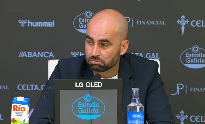 Giráldez analiza el empate y habla de Lenglet, Aspas, Iglesias, Jutglà y Bryan