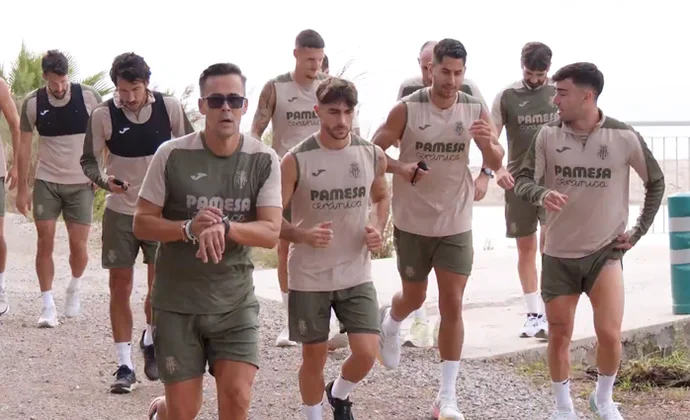 Sesión entre la naturaleza del Villarreal con Ayoze de vuelta y sin los internacionales