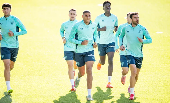 Sesión en Lezama sin Nico Williams, Laporte, los lesionados ni los internacionales