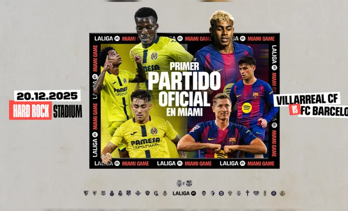LALIGA confirma el primer partido oficial en Miami: Villarreal-Barcelona