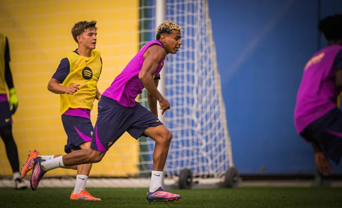 Lamine Yamal y Fermín se incorporan al grupo y apuntan al Girona FC