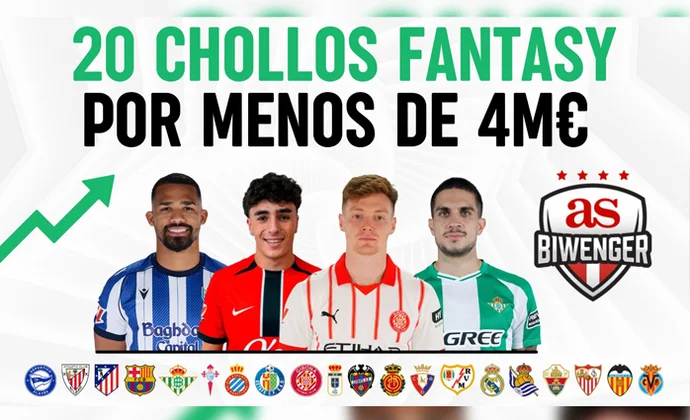 20 Chollos Fantasy en Biwenger por menos de 4M, por Scouting BWG