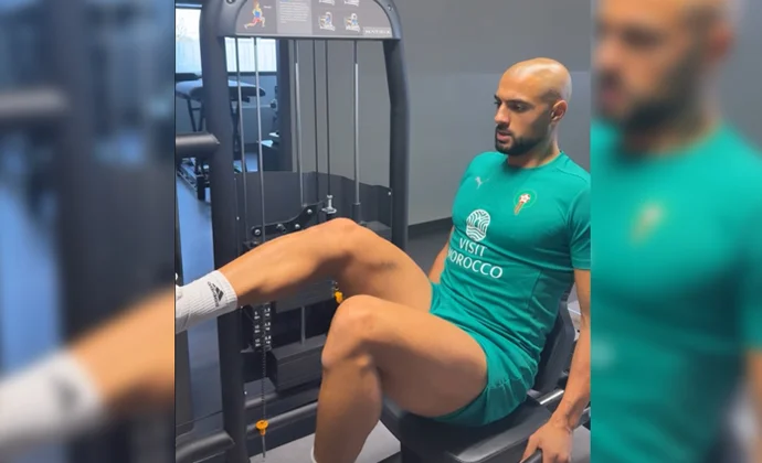 Amrabat sigue con su recuperación durante la concentración de Marruecos