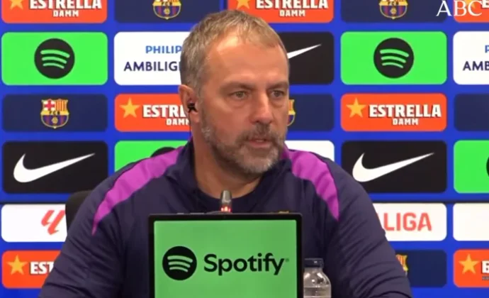 Flick, sobre Lewandowski, De Jong, Pedri, Raphinha, Yamal, Eric García, la plaga de lesiones y el Girona