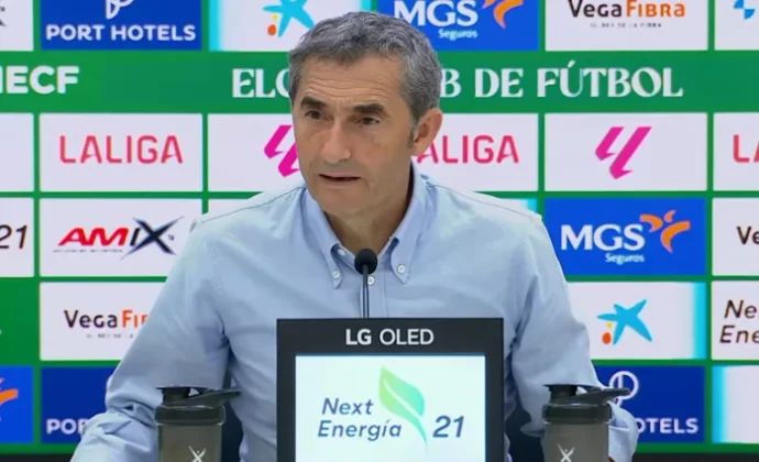 Valverde ve justo el empate y habla de Nico, Iñaki Williams, Laporte y la jugada de Vivian