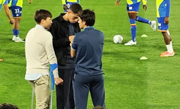 Davinchi, en muletas y fuera de la convocatoria ante el Real Madrid