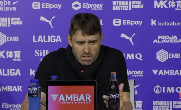 Coudet valora el empate y habla de la alineación titular y de Carlos Vicente, Calebe, Denis, Ibáñez, Aleñá y Rebbach