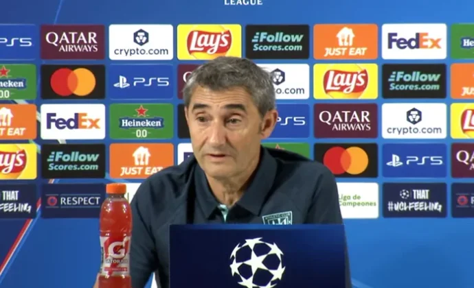 Valverde analiza el momento del equipo en Champions y habla de las rotaciones, la falta de gol y el Qarabag