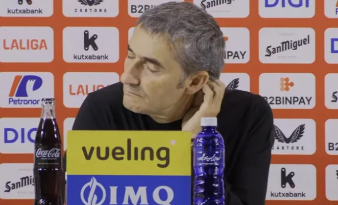 Valverde analiza la derrota, el momento del equipo en San Mamés y el estado de forma de Guruzeta, Nico y Sancet