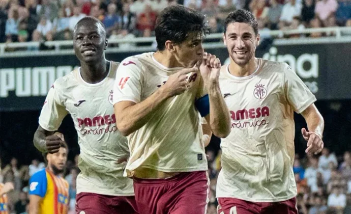 Jornada 10: Valencia 0-2 Villarreal. Estadísticas y puntos fantasy