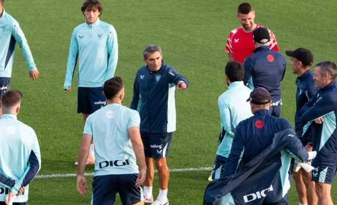 Sesión de recuperación en Lezama sin los cinco lesionados