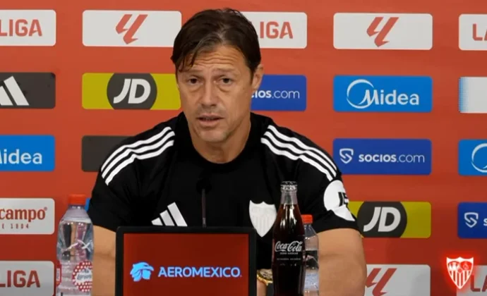 Almeyda confirma rotaciones en Copa y habla de Jordan, Agoumé, Carmona y el estilo de juego del Sevilla