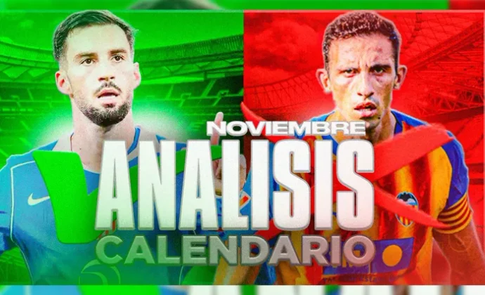 Los mejores y peores equipos fantasy para noviembre. Análisis del calendario, por Carrasco