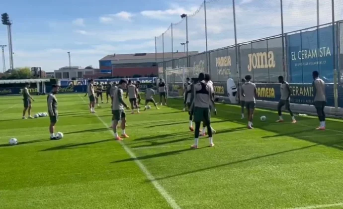 El Villarreal termina de preparar el partido sin nuevos contratiempos y solo tres bajas