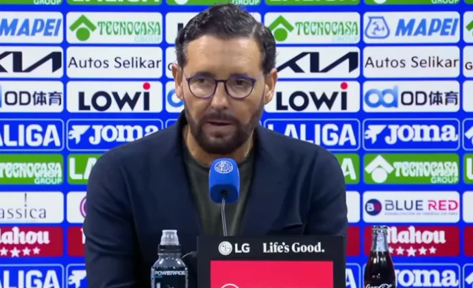 Bordalás celebra el triunfo, habla de Mayoral y destaca el rendimiento del equipo