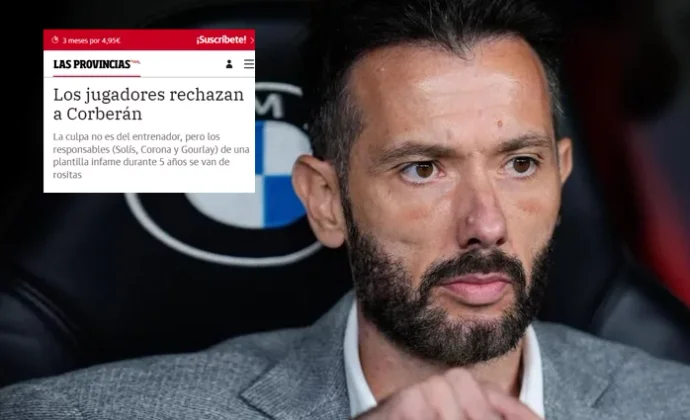Las Provincias revela una grave ruptura entre la plantilla y Corberán