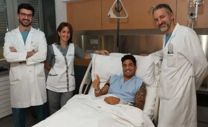 Iker Benito, operado con éxito de la rotura del ligamento cruzado anterior