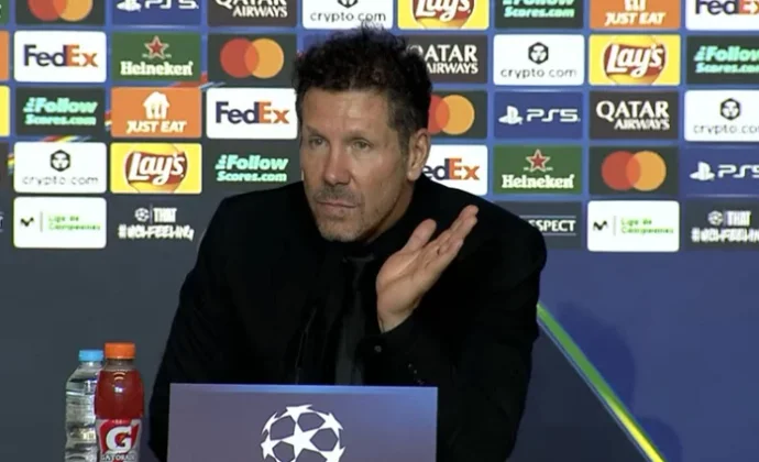 Simeone celebra el triunfo y habla de Giuliano, Le Normand, Barrios, Sorloth y Gallagher