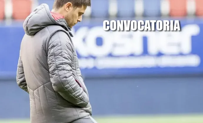 Lista de Osasuna para viajar a Sevilla sin los cuatro lesionados