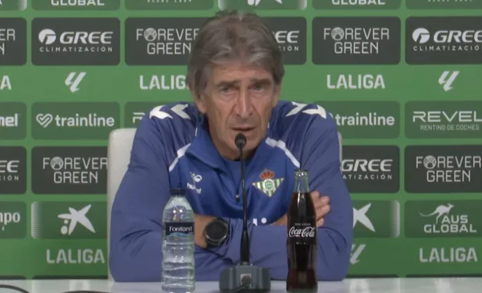 Pellegrini confirma las cuatro bajas y habla de Ortiz, Ruibal, Fornals y las rotaciones