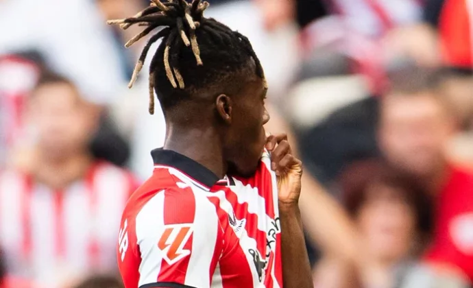 El pubis de Nico Williams aguanta hasta el minuto 70