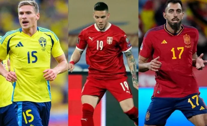 Borja Iglesias, Starfelt, Radu y Ristic, en acción con sus selecciones nacionales