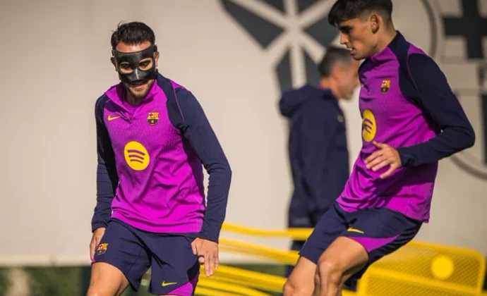 Yamal, Raphinha y Casadó, al margen en el entrenamiento del miércoles