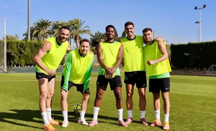 El Elche se ejercita pendiente de la evolución de Bigas