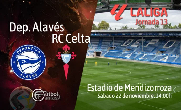 Alineaciones probables y previa fantasy del Alavés - Celta
