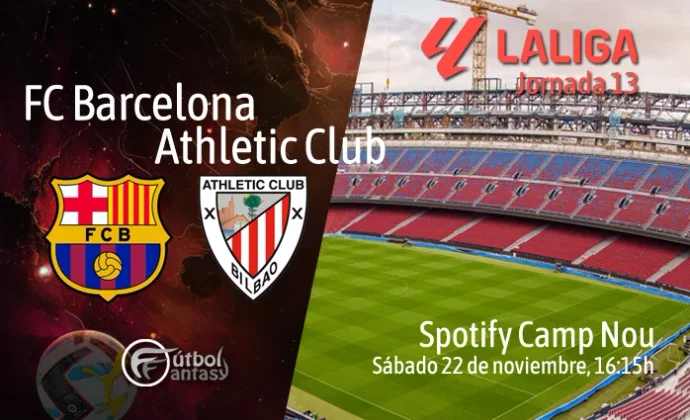 Posibles alineaciones y previa fantasy del Barcelona - Athletic