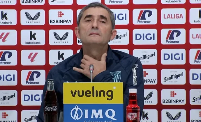 Valverde habla de Sancet, Iñaki Williams, Nico, Selton, De Jong, Pedri y el Barcelona