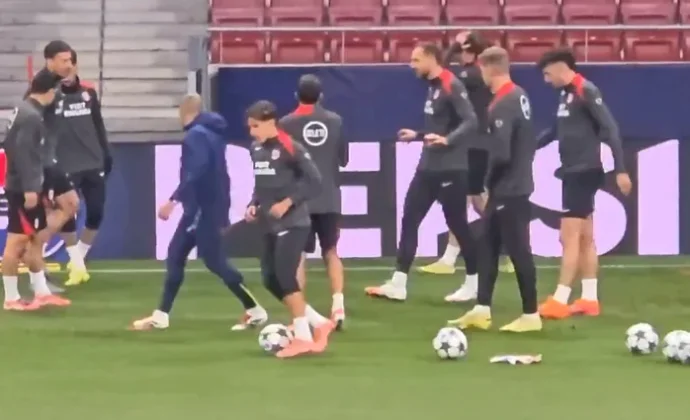 Giuliano y Oblak vuelven al grupo, pero Nico González se cae por una indisposición