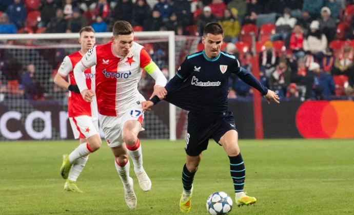 Champions League: Slavia Praga 0-0 Athletic. Estadísticas y puntos fantasy