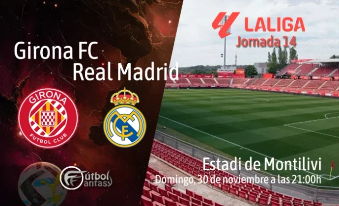 Posibles alineaciones y previa fantasy del Girona - Real Madrid
