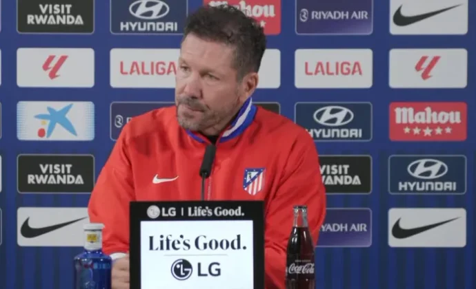 Simeone habla de Oblak, Musso, Cardoso y las jugadas a balón parado