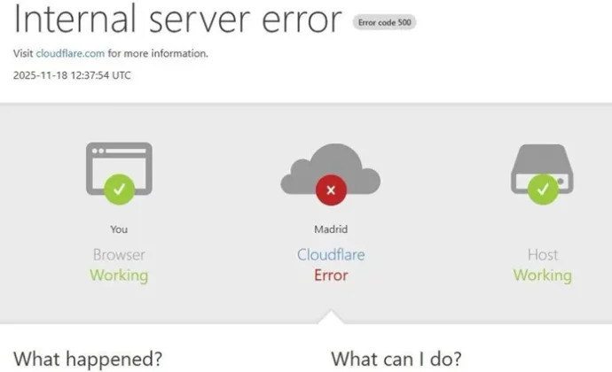 Problemas a nivel mundial con Cloudfare perjudican y limitan a proveedores de datos estadísticos
