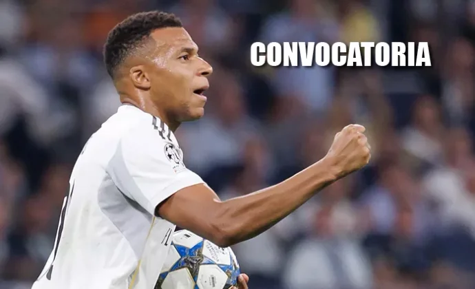 Mbappé entra en la convocatoria para recibir al Manchester City