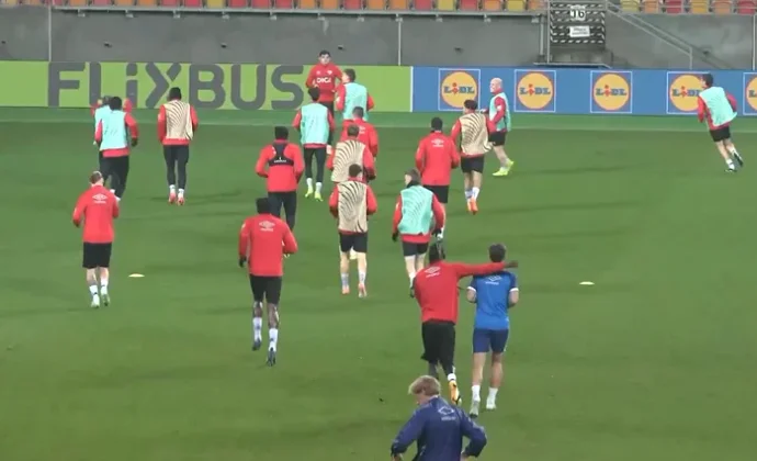 El Rayo completo la sesión previa en Polonia sin los cinco lesionados