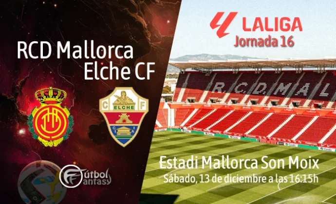Posibles alineaciones y previa fantasy del Mallorca - Elche