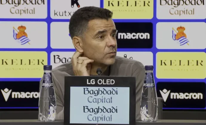 Míchel celebra el triunfo y habla de Vanat, Stuani, Portu, Arnau, Blind, Ounahi, Lemar, Roca, Asprilla y Tsygankov