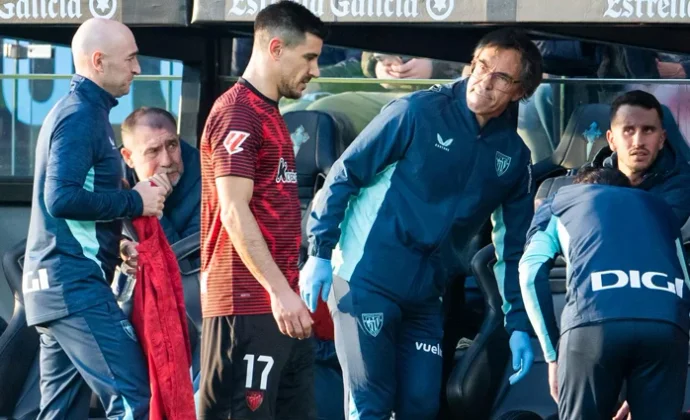 Parte médico oficial de Yuri Berchiche y periodo estimado de baja