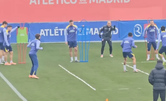 Simeone prueba once para la Copa en una sesión sin los tres lesionados