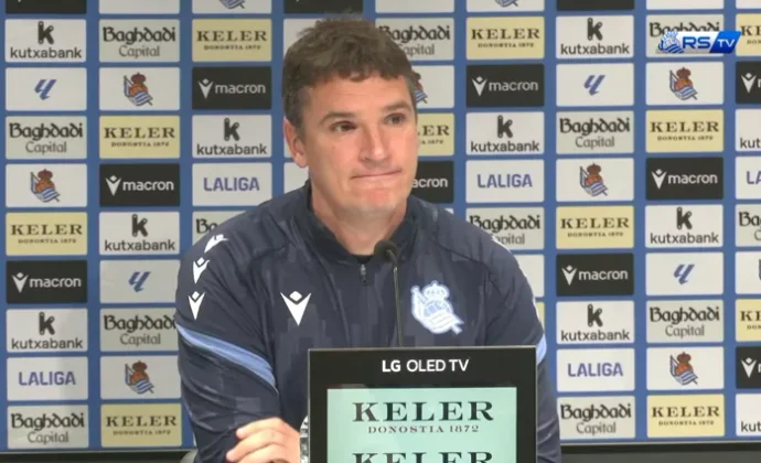 Ansotegi analiza la situación del equipo, el partido de Copa y explica el estado de Barrenetxea y Sadiq