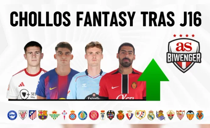 Los Mejores Fichajes y Chollos Fantasy en Biwenger tras la jornada 16, por Scouting BWG