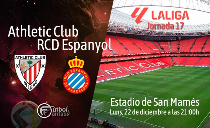 Posibles alineaciones y previa fantasy del Athletic - Espanyol