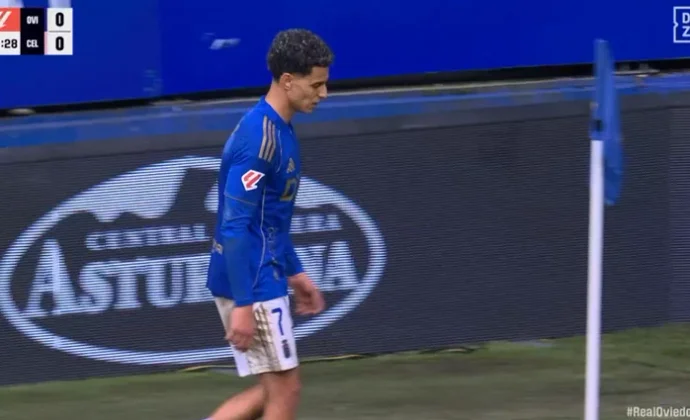 Chaira pidió el cambio por molestias en la recta final